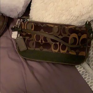 Coach camouflage color wristlet